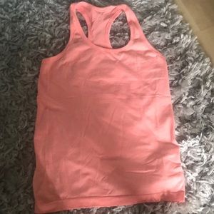 Pink lululemon tank top